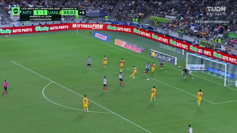 Anthony Martial protagoniza jugada clave con tiro atajado en partido de Monterrey